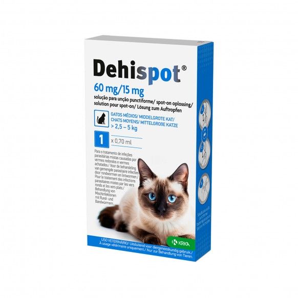 DEHISPOT GATO 60/15MG (2.5-5KG) - 1PP